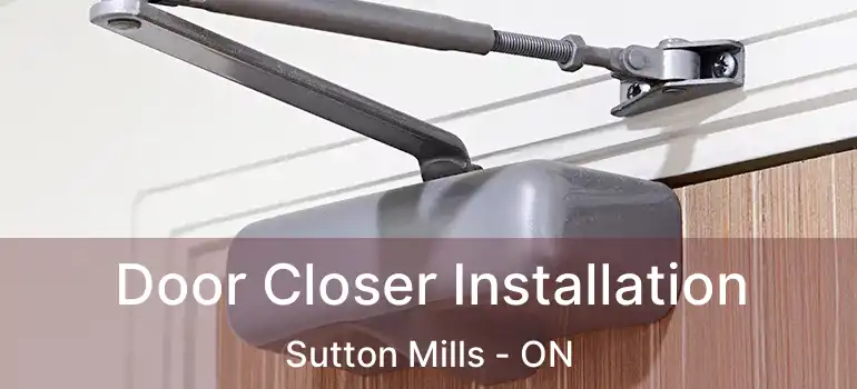  Door Closer Installation Sutton Mills - ON