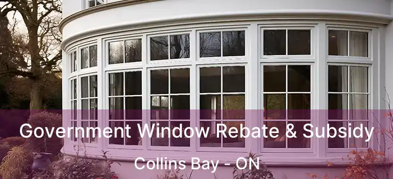  Government Window Rebate & Subsidy Collins Bay - ON