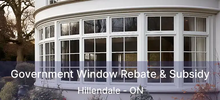  Government Window Rebate & Subsidy Hillendale - ON
