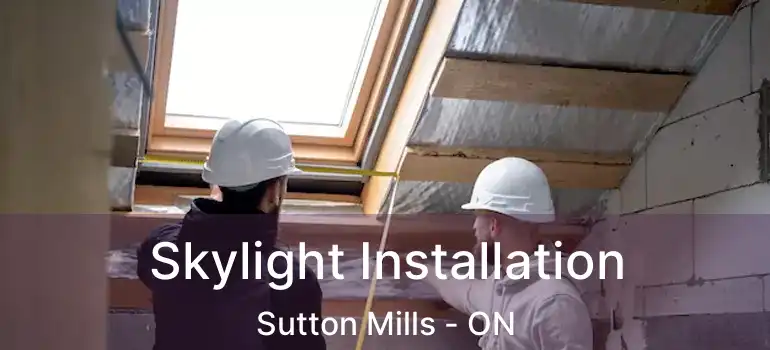  Skylight Installation Sutton Mills - ON