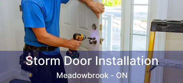  Storm Door Installation Meadowbrook - ON