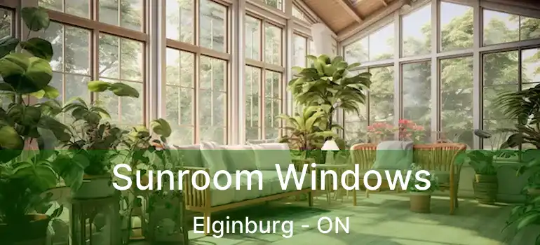  Sunroom Windows Elginburg - ON