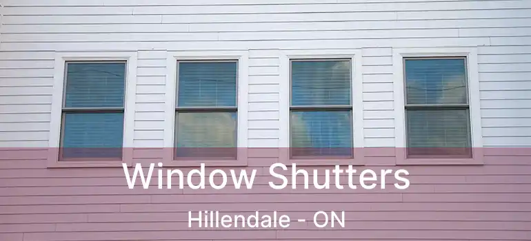  Window Shutters Hillendale - ON
